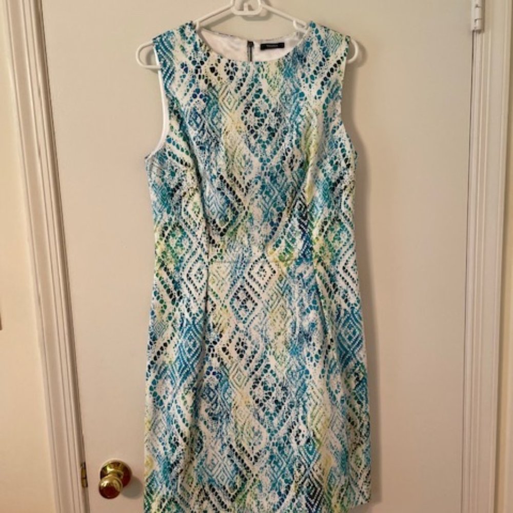 Tahari Sleeveless Cotton Dress, Size 10